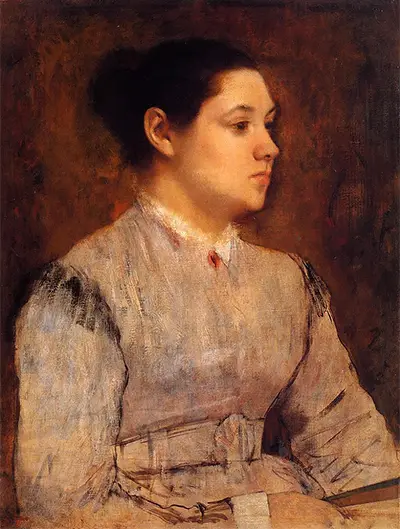 Portrait of a Young Woman Edgar Degas